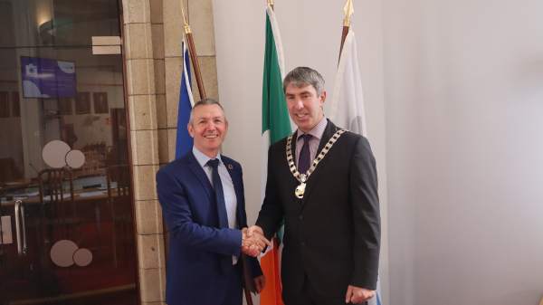David Kelly, Director Southern Regional Assembly, Cllr Garret Kelleher, Cathaoirleach Southern Regional Assembly 600 337 66 c1