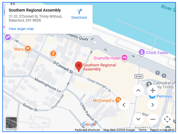 Waterford HQ location as shown on Google Maps