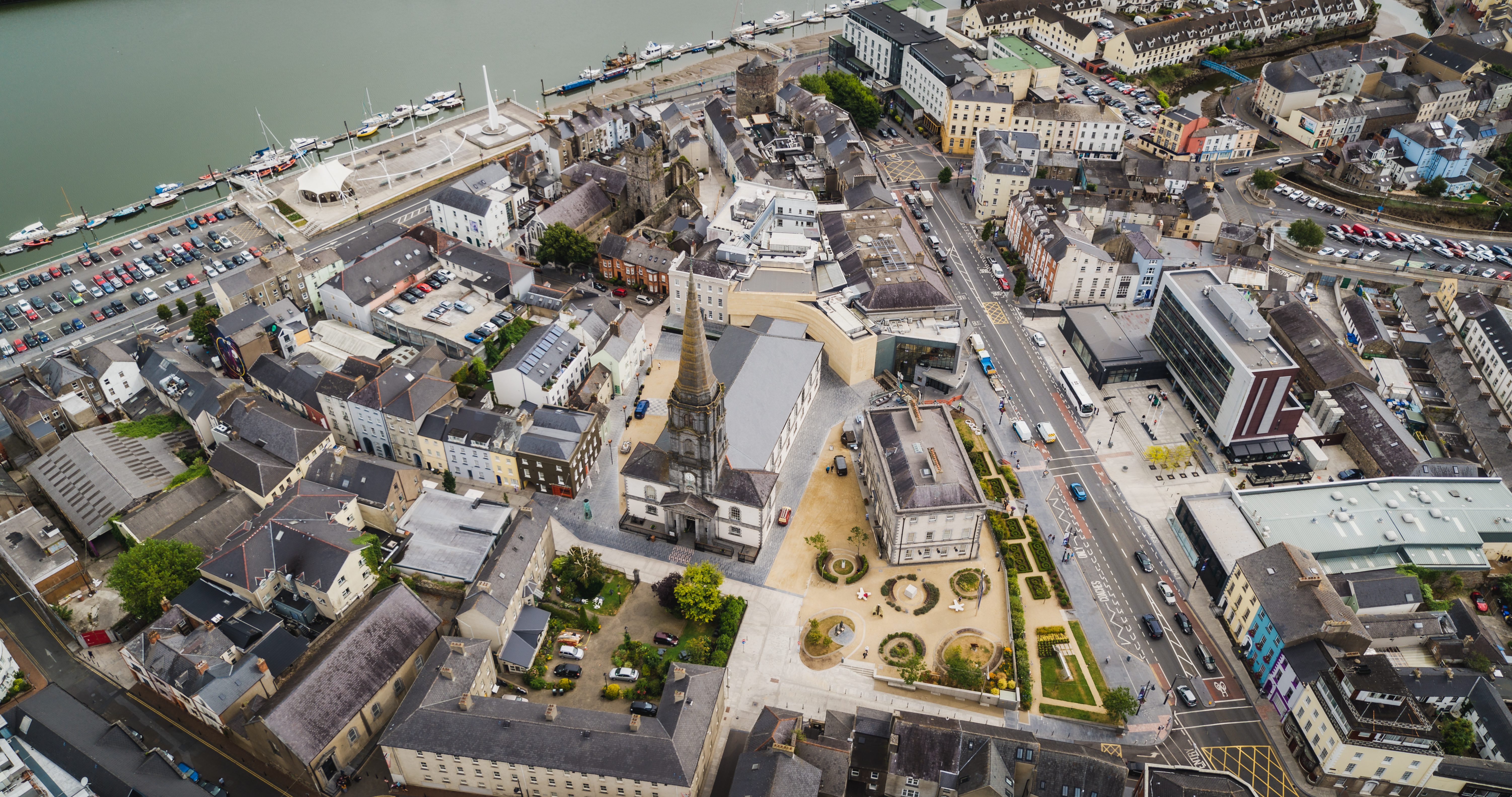 Arial view of viking triangle